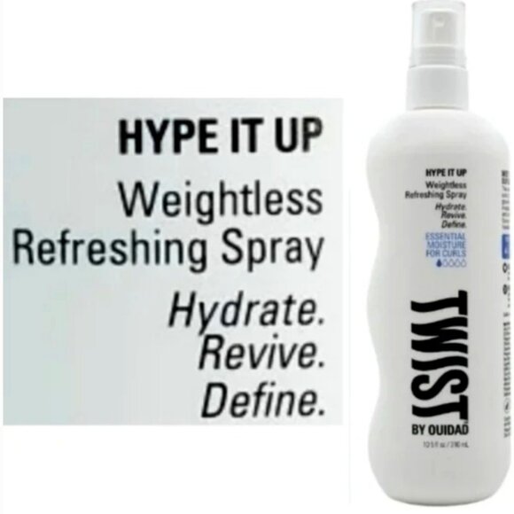 Twist by Ouidad Hype it Up! Weightless Refreshing Spray 10.5 floz Curl Refresher - Picture 1 of 11